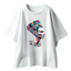 Robe t-shirt 100% coton Néfertiti colorful